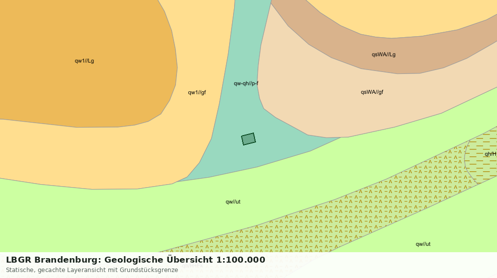 Statische Kartenansicht: LBGR Brandenburg: Geologische Übersicht 1:100.000