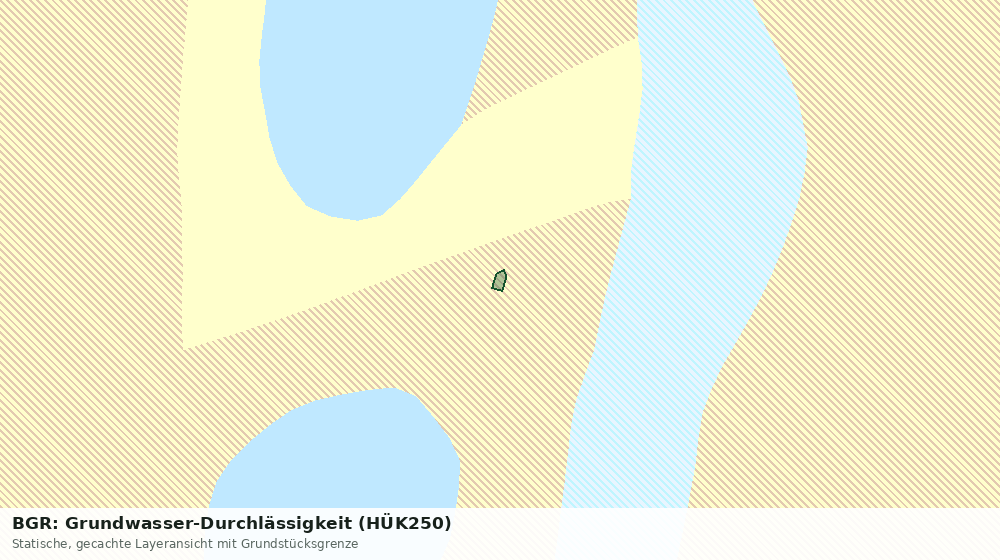 Statische Kartenansicht: BGR: Grundwasser-Durchlässigkeit (HÜK250)