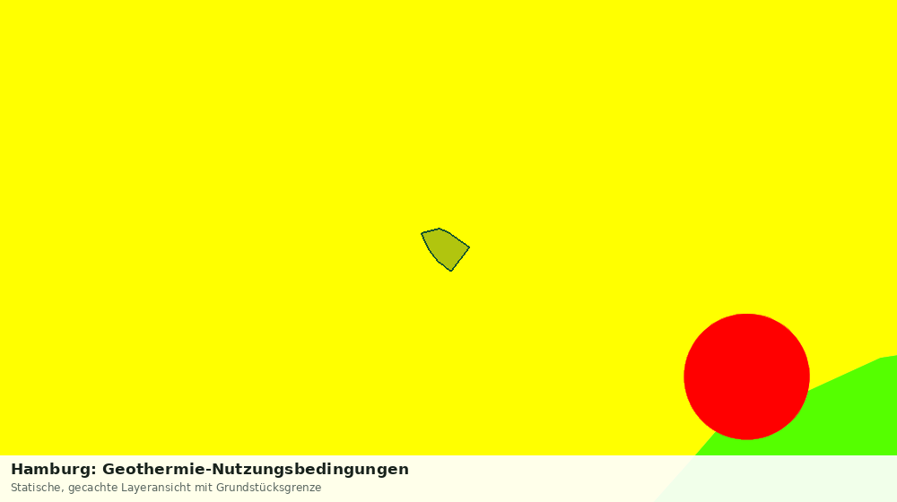 Statische Kartenansicht: Hamburg: Geothermie-Nutzungsbedingungen