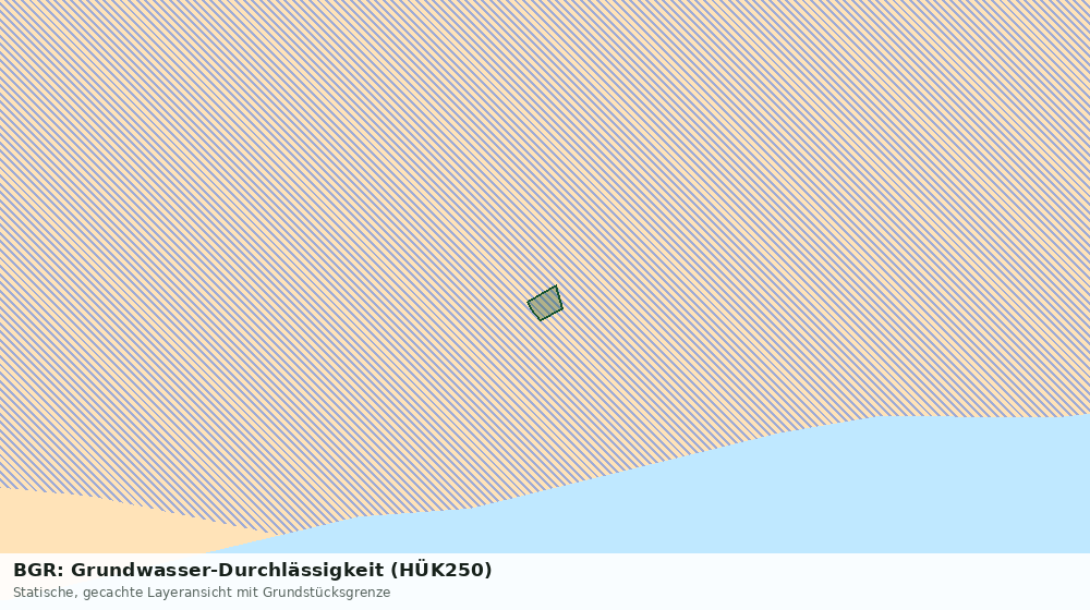 Statische Kartenansicht: BGR: Grundwasser-Durchlässigkeit (HÜK250)