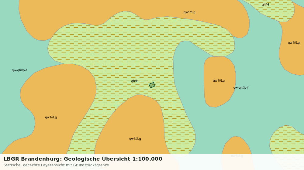 Statische Kartenansicht: LBGR Brandenburg: Geologische Übersicht 1:100.000