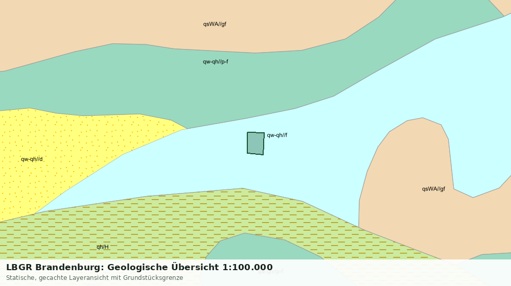 Statische Kartenansicht: LBGR Brandenburg: Geologische Übersicht 1:100.000