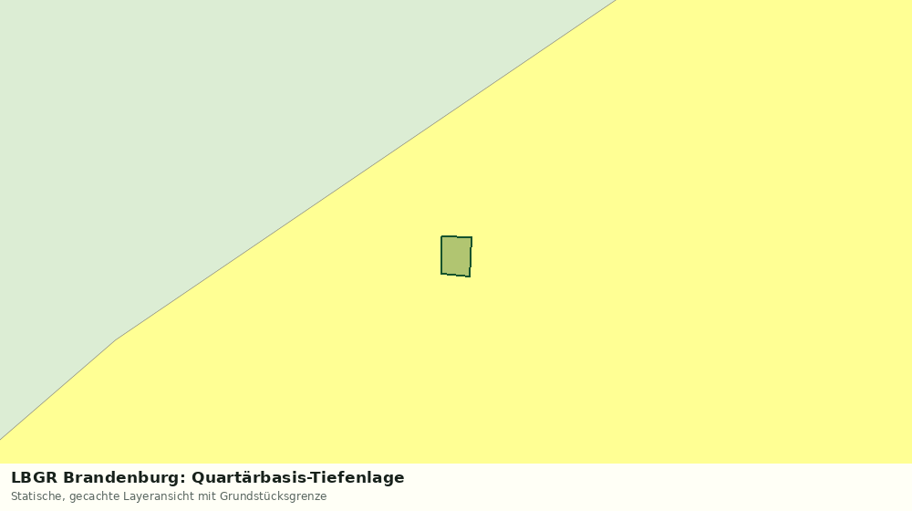Statische Kartenansicht: LBGR Brandenburg: Quartärbasis-Tiefenlage