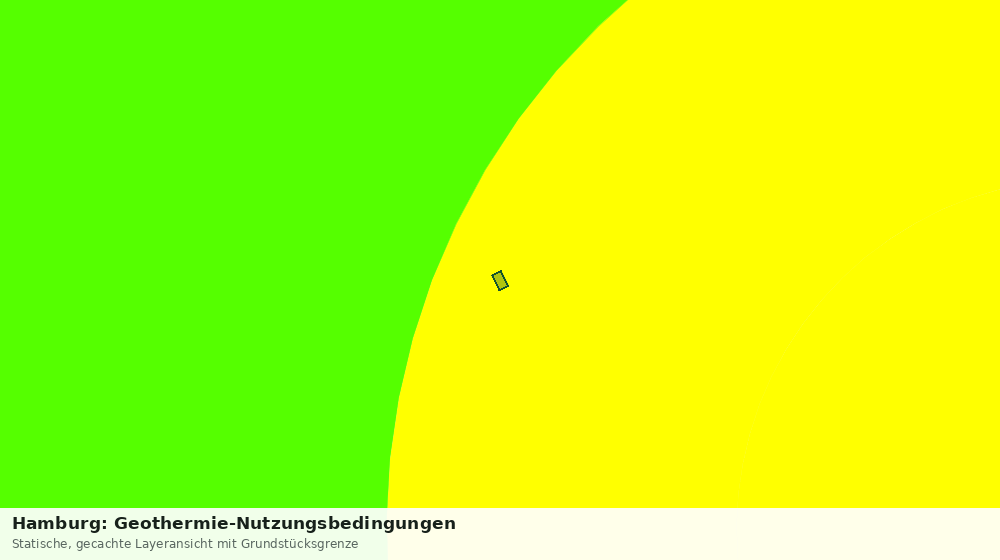 Statische Kartenansicht: Hamburg: Geothermie-Nutzungsbedingungen