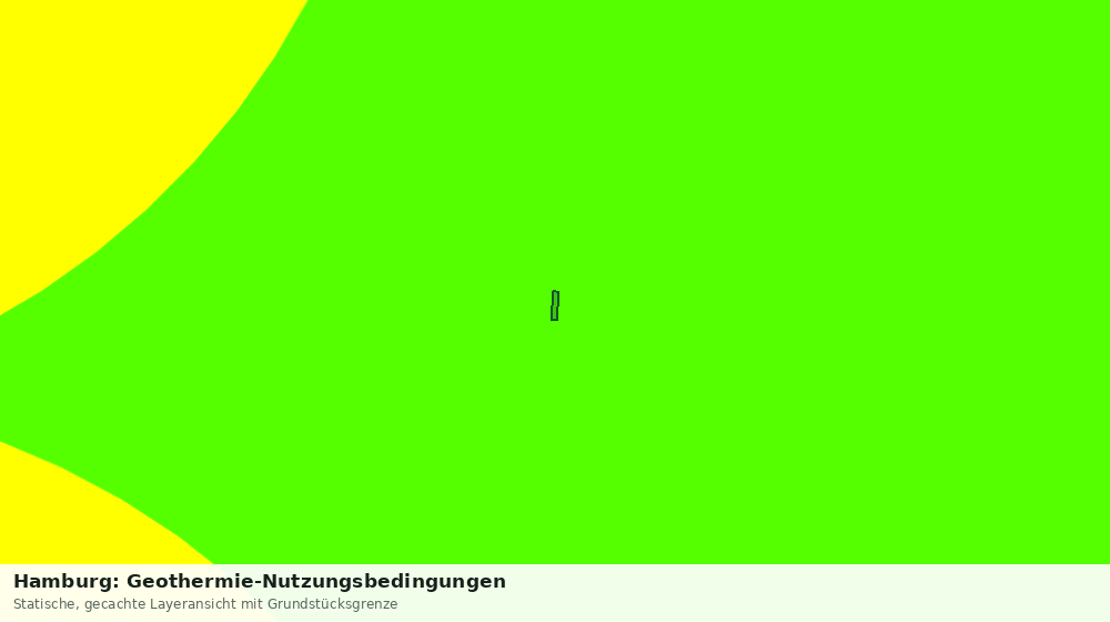 Statische Kartenansicht: Hamburg: Geothermie-Nutzungsbedingungen