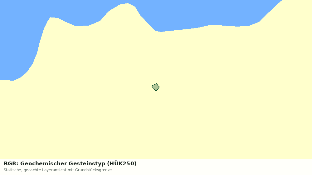 Statische Kartenansicht: BGR: Geochemischer Gesteinstyp (HÜK250)
