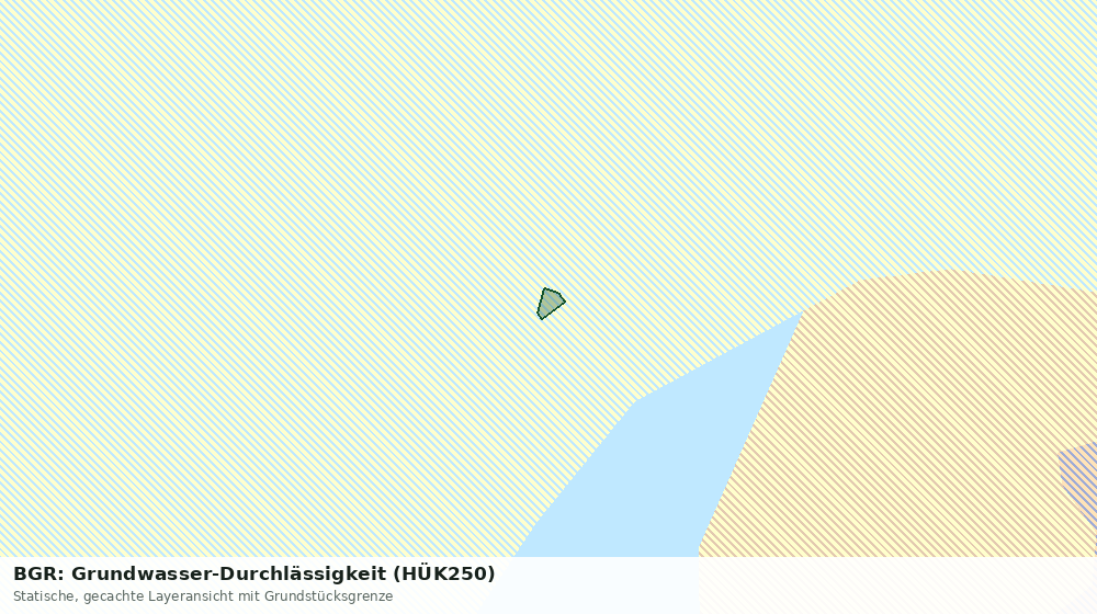 Statische Kartenansicht: BGR: Grundwasser-Durchlässigkeit (HÜK250)