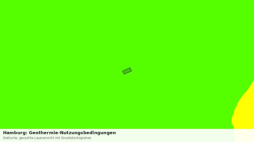 Statische Kartenansicht: Hamburg: Geothermie-Nutzungsbedingungen