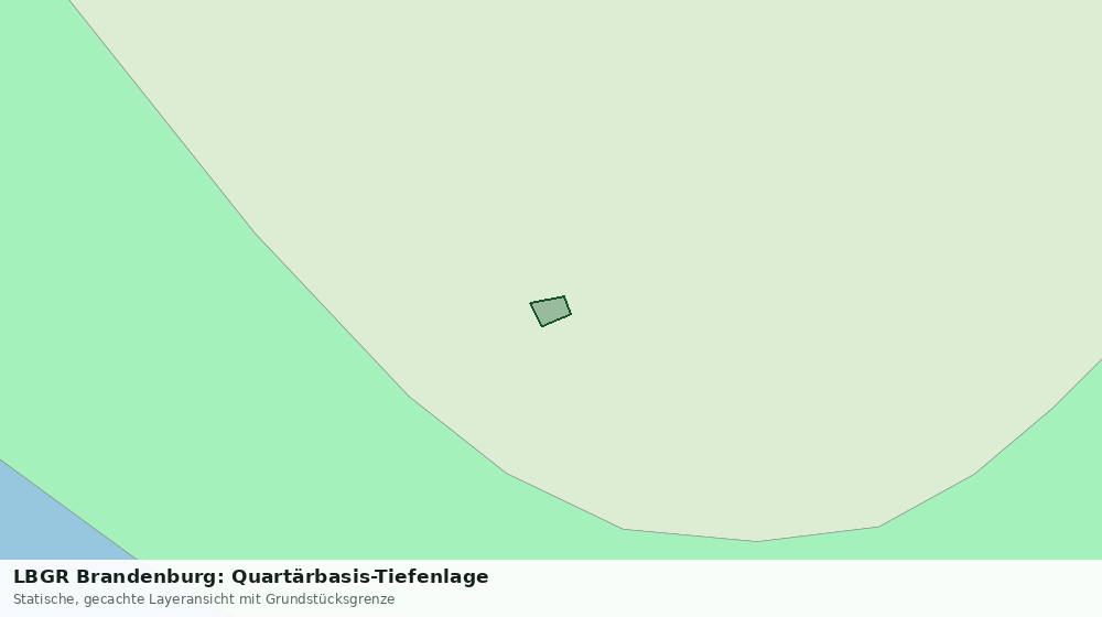 Statische Kartenansicht: LBGR Brandenburg: Quartärbasis-Tiefenlage
