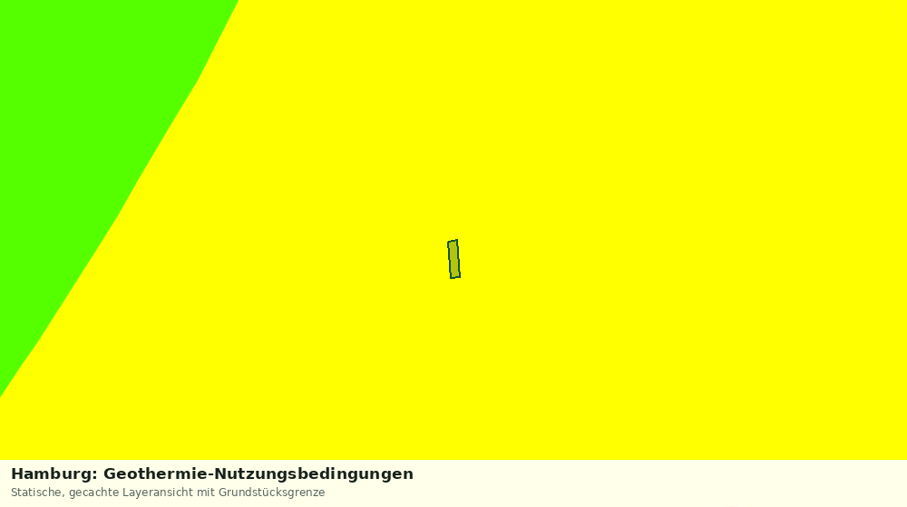 Statische Kartenansicht: Hamburg: Geothermie-Nutzungsbedingungen