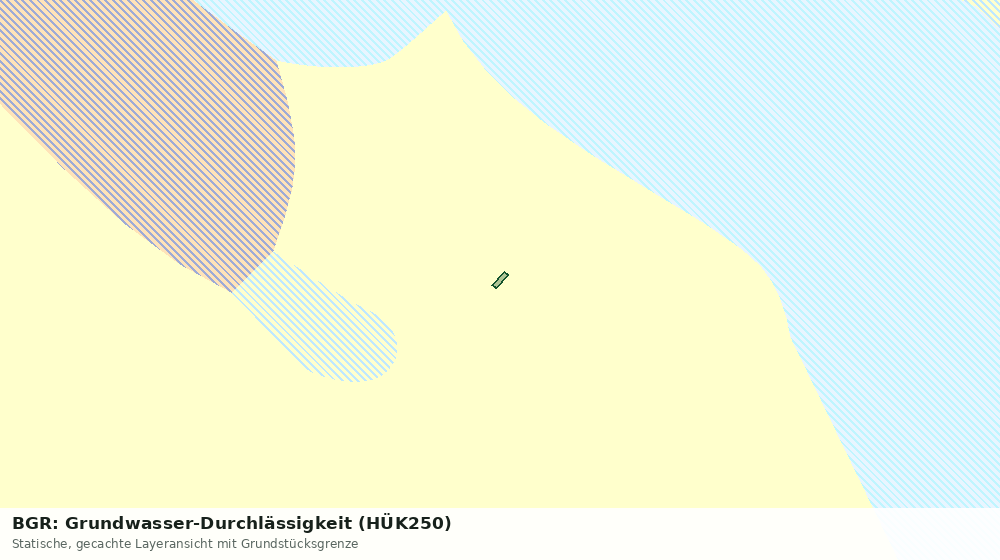 Statische Kartenansicht: BGR: Grundwasser-Durchlässigkeit (HÜK250)