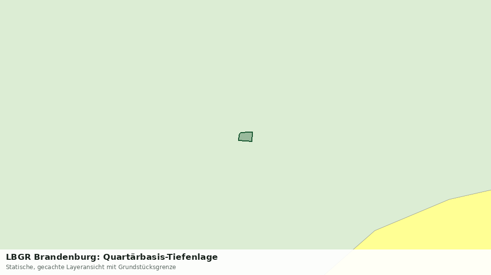 Statische Kartenansicht: LBGR Brandenburg: Quartärbasis-Tiefenlage
