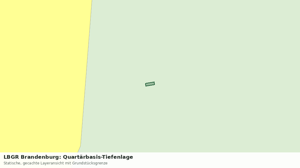 Statische Kartenansicht: LBGR Brandenburg: Quartärbasis-Tiefenlage