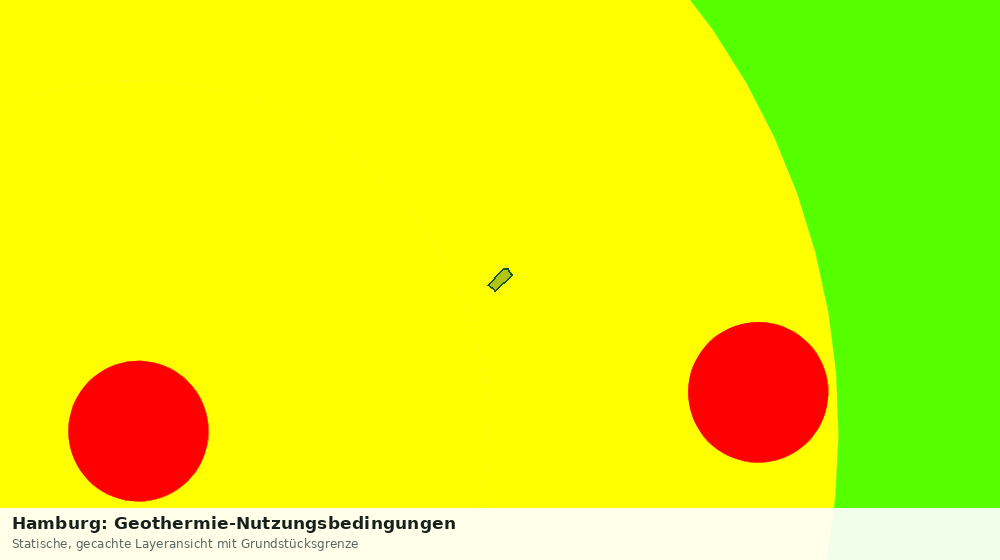 Statische Kartenansicht: Hamburg: Geothermie-Nutzungsbedingungen