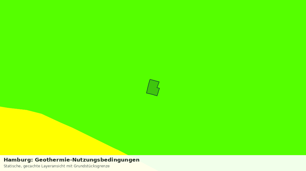 Statische Kartenansicht: Hamburg: Geothermie-Nutzungsbedingungen