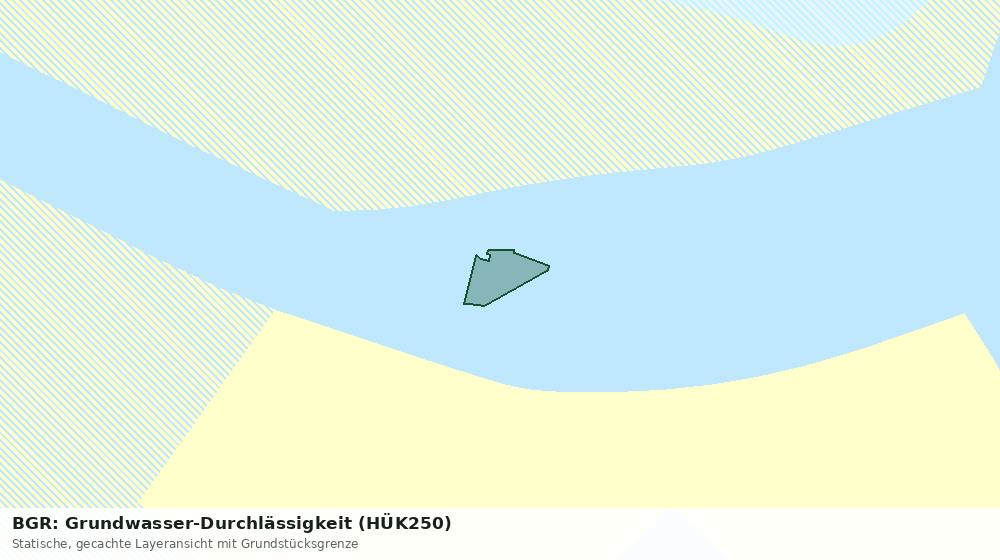 Statische Kartenansicht: BGR: Grundwasser-Durchlässigkeit (HÜK250)