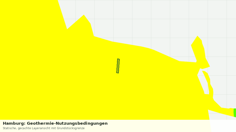 Statische Kartenansicht: Hamburg: Geothermie-Nutzungsbedingungen