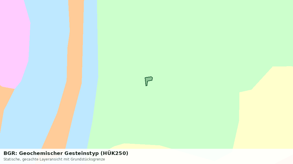 Statische Kartenansicht: BGR: Geochemischer Gesteinstyp (HÜK250)