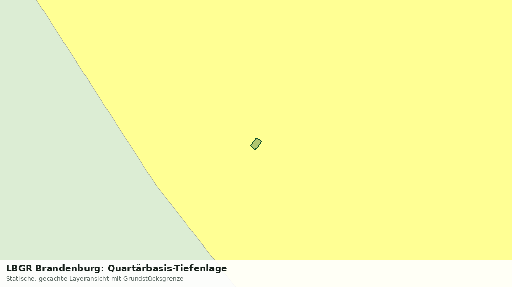Statische Kartenansicht: LBGR Brandenburg: Quartärbasis-Tiefenlage