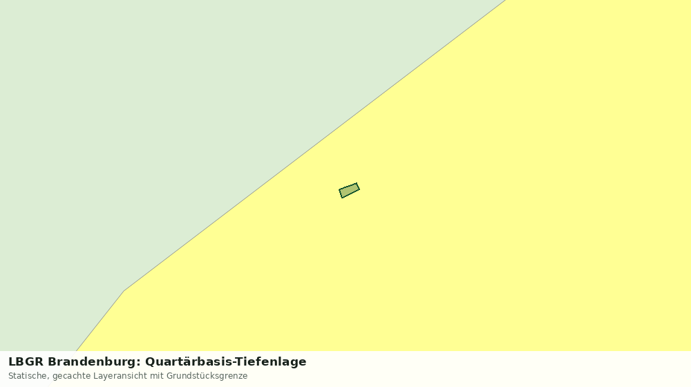 Statische Kartenansicht: LBGR Brandenburg: Quartärbasis-Tiefenlage