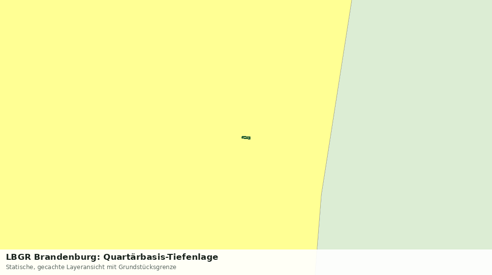 Statische Kartenansicht: LBGR Brandenburg: Quartärbasis-Tiefenlage