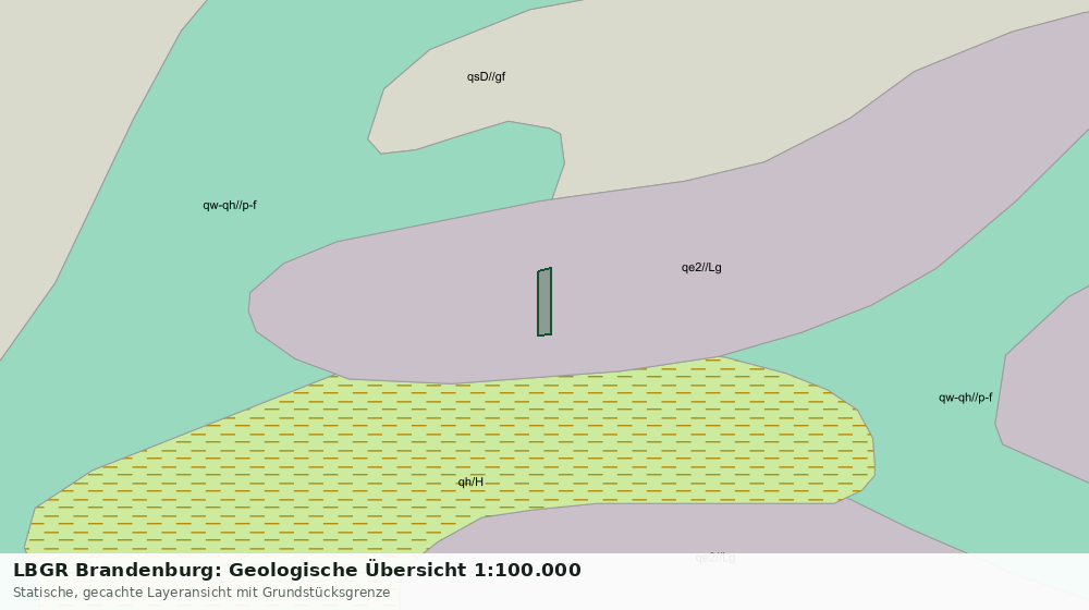 Statische Kartenansicht: LBGR Brandenburg: Geologische Übersicht 1:100.000