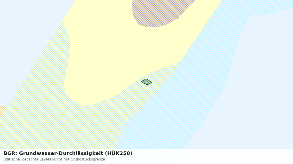 Statische Kartenansicht: BGR: Grundwasser-Durchlässigkeit (HÜK250)