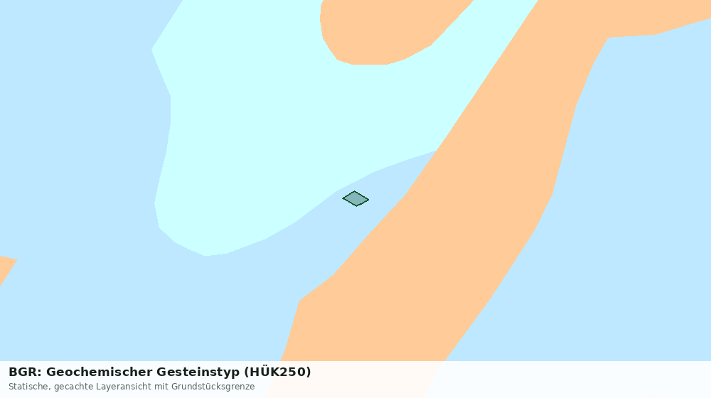 Statische Kartenansicht: BGR: Geochemischer Gesteinstyp (HÜK250)