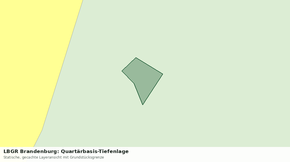 Statische Kartenansicht: LBGR Brandenburg: Quartärbasis-Tiefenlage
