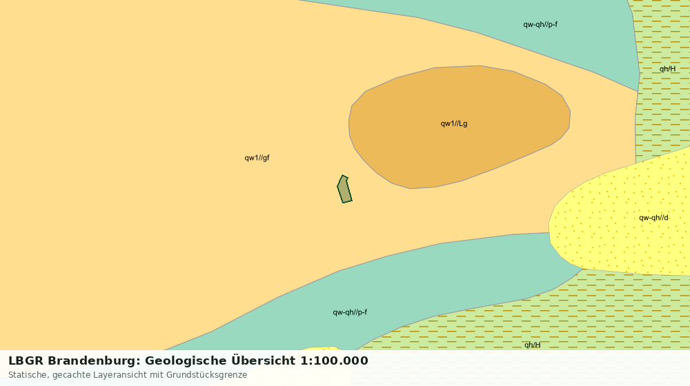 Statische Kartenansicht: LBGR Brandenburg: Geologische Übersicht 1:100.000