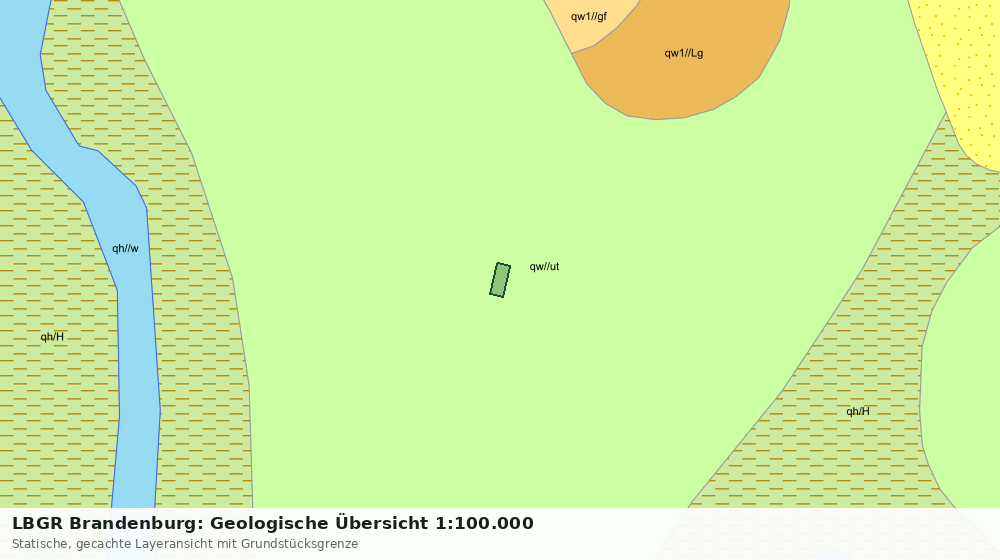 Statische Kartenansicht: LBGR Brandenburg: Geologische Übersicht 1:100.000