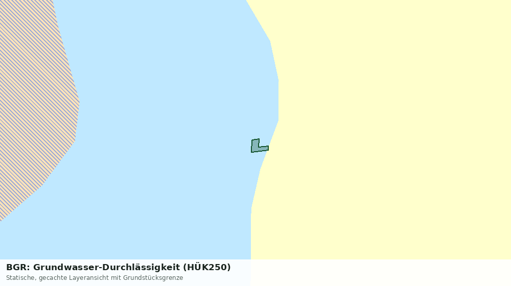 Statische Kartenansicht: BGR: Grundwasser-Durchlässigkeit (HÜK250)