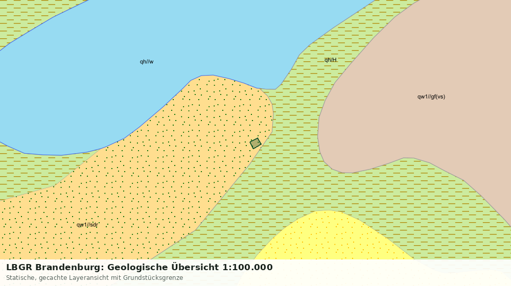 Statische Kartenansicht: LBGR Brandenburg: Geologische Übersicht 1:100.000