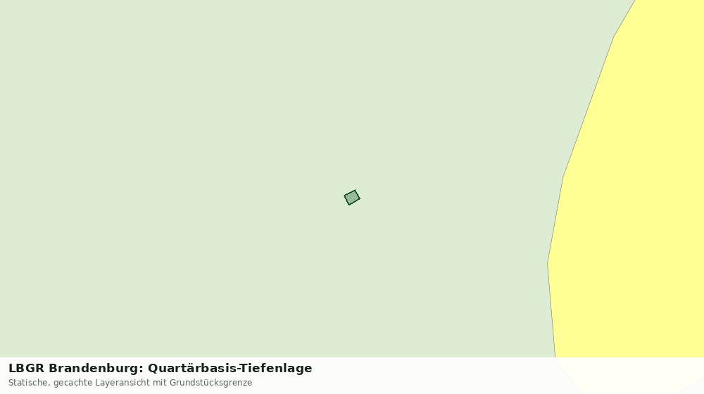 Statische Kartenansicht: LBGR Brandenburg: Quartärbasis-Tiefenlage