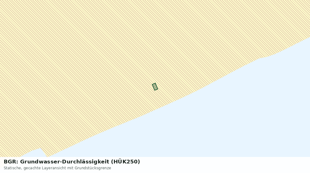 Statische Kartenansicht: BGR: Grundwasser-Durchlässigkeit (HÜK250)