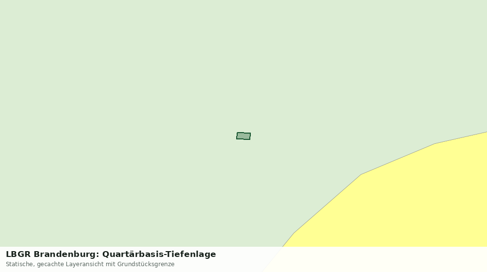 Statische Kartenansicht: LBGR Brandenburg: Quartärbasis-Tiefenlage