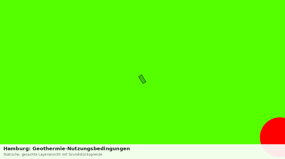 Statische Kartenansicht: Hamburg: Geothermie-Nutzungsbedingungen