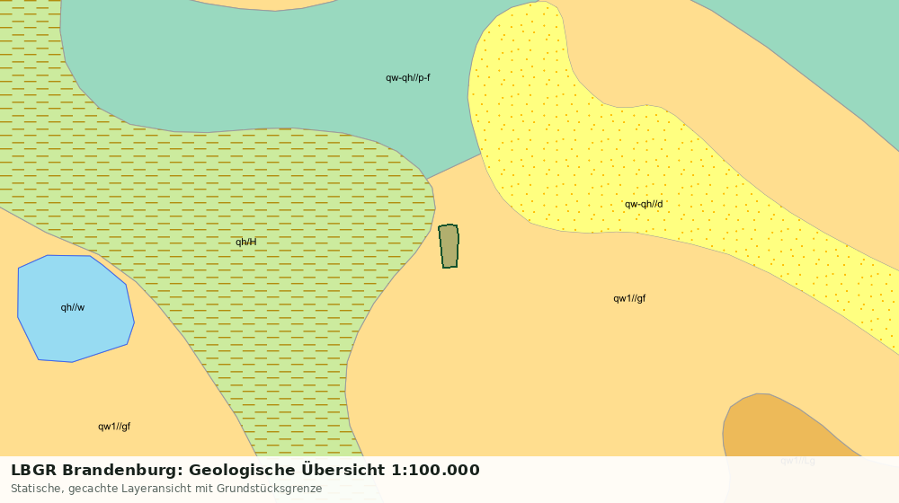 Statische Kartenansicht: LBGR Brandenburg: Geologische Übersicht 1:100.000