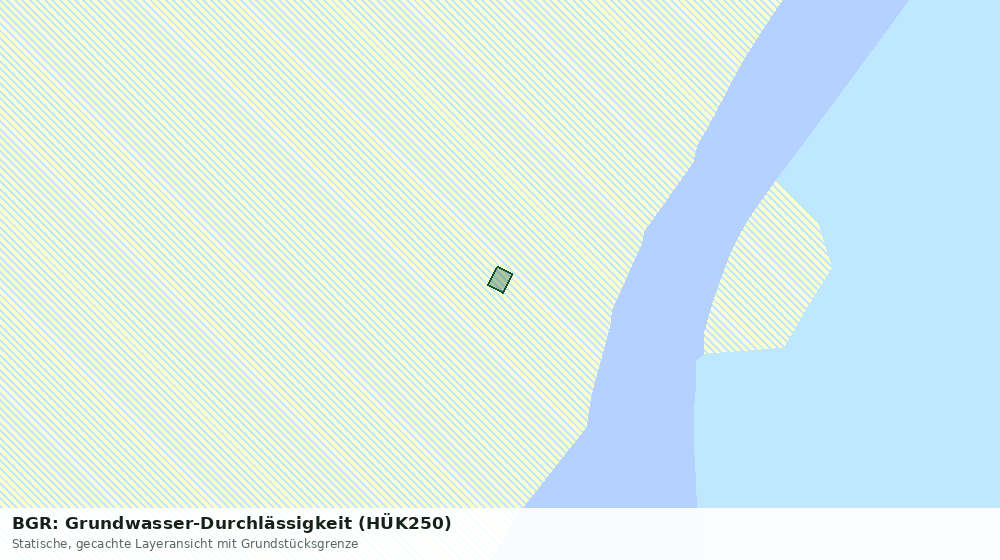 Statische Kartenansicht: BGR: Grundwasser-Durchlässigkeit (HÜK250)
