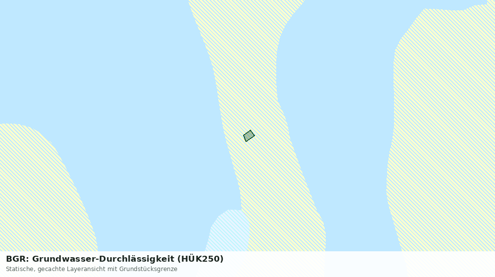 Statische Kartenansicht: BGR: Grundwasser-Durchlässigkeit (HÜK250)