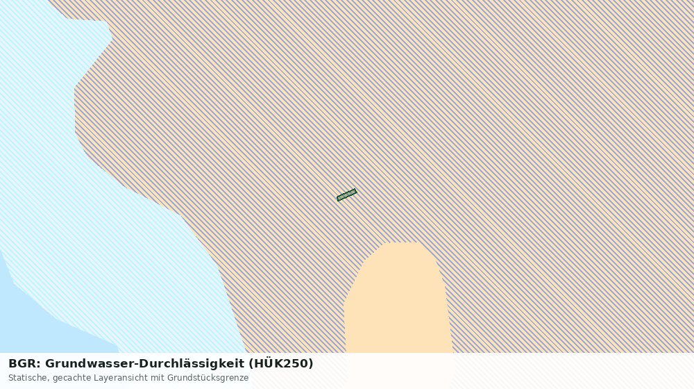 Statische Kartenansicht: BGR: Grundwasser-Durchlässigkeit (HÜK250)