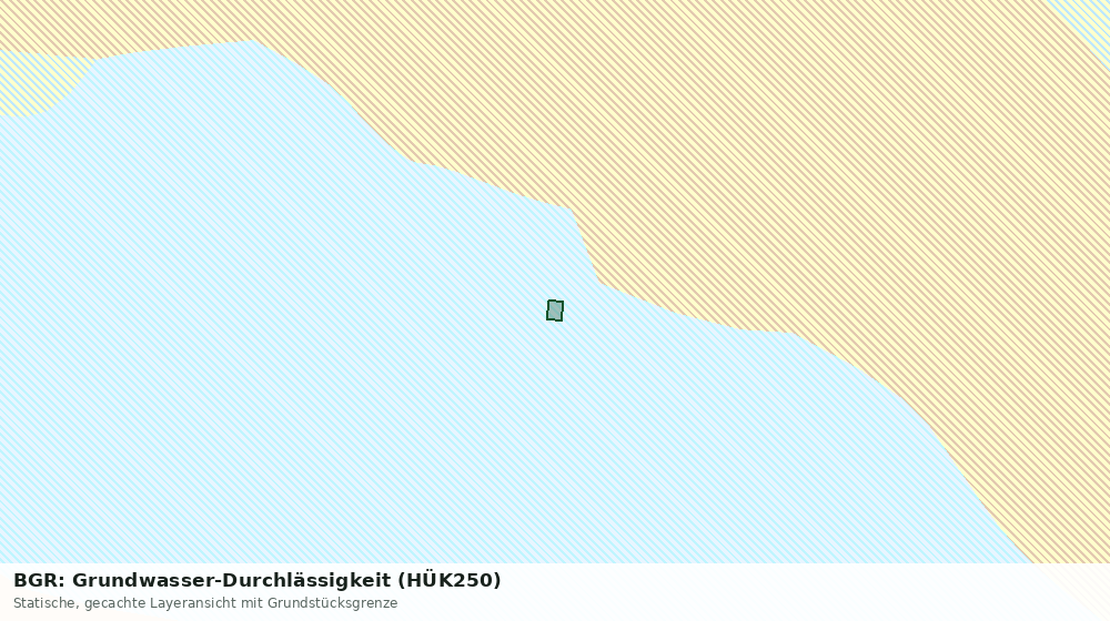 Statische Kartenansicht: BGR: Grundwasser-Durchlässigkeit (HÜK250)