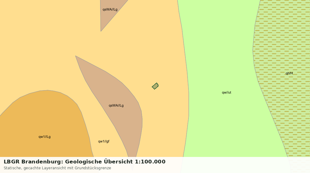 Statische Kartenansicht: LBGR Brandenburg: Geologische Übersicht 1:100.000