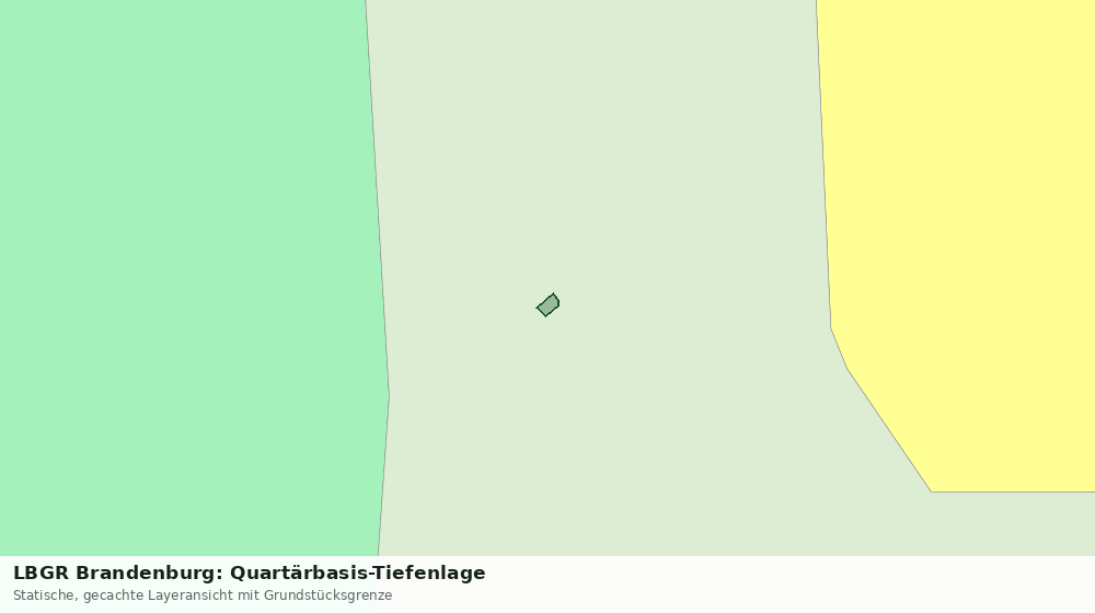 Statische Kartenansicht: LBGR Brandenburg: Quartärbasis-Tiefenlage