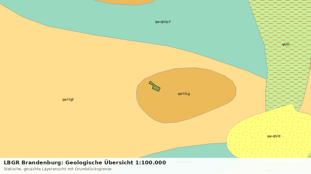 Statische Kartenansicht: LBGR Brandenburg: Geologische Übersicht 1:100.000