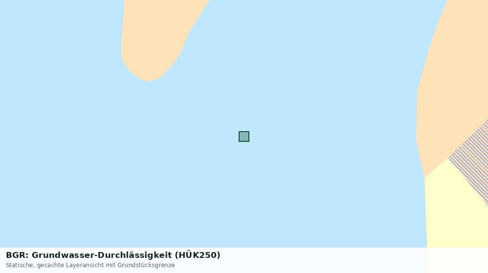 Statische Kartenansicht: BGR: Grundwasser-Durchlässigkeit (HÜK250)