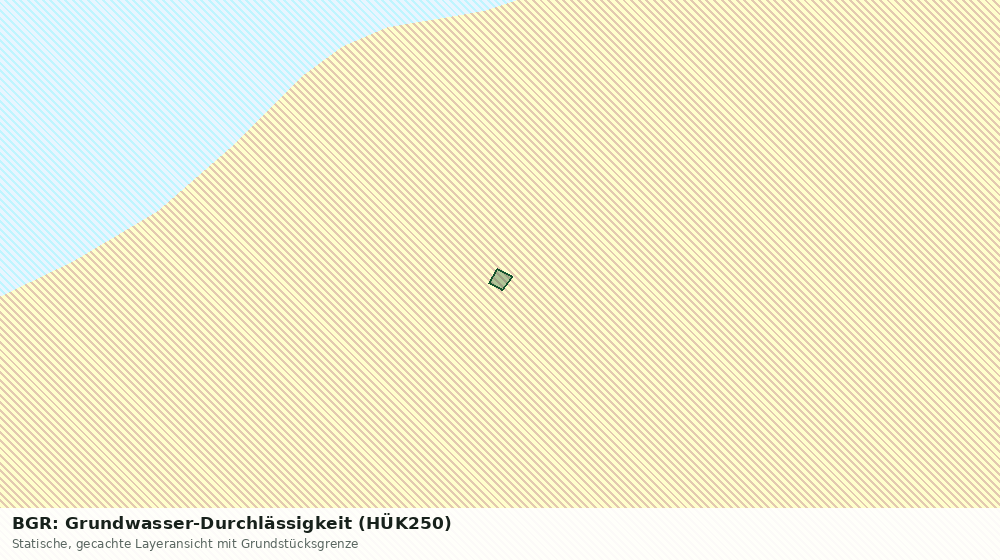Statische Kartenansicht: BGR: Grundwasser-Durchlässigkeit (HÜK250)