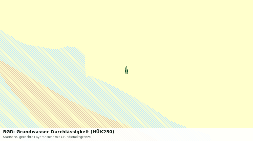Statische Kartenansicht: BGR: Grundwasser-Durchlässigkeit (HÜK250)