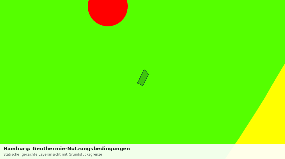 Statische Kartenansicht: Hamburg: Geothermie-Nutzungsbedingungen