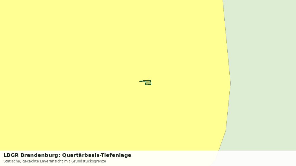 Statische Kartenansicht: LBGR Brandenburg: Quartärbasis-Tiefenlage